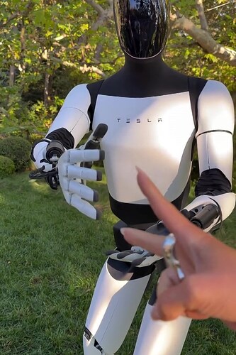 Kardashian first to to receive TESLA bot...